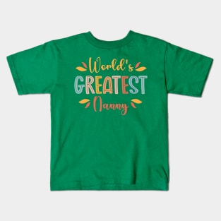 World's greatest Nanny Kids T-Shirt